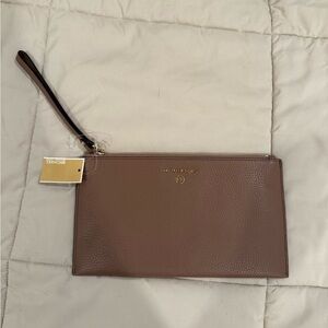 Michael Kors Tan Leather Wristlet